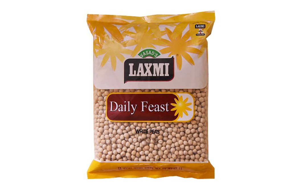 Laxmi Daily Feast White Peas   Pack  1 kilogram